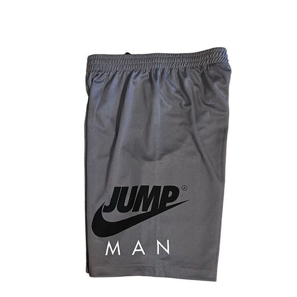 JORDAN BOYS SHORTS JUMP MAN GREY SZ Large SZ 12 NIKE ATHLETIC BASKETBALL NEW - Picture 4 of 5